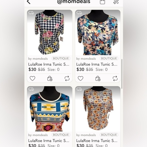 LulaRoe Irma Tunic Short Sleeve Red White Navy Blue Houndstooth XXS-XS 00-0 - Picture 10 of 12